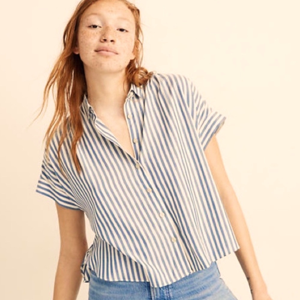 Madewell cropped shirt